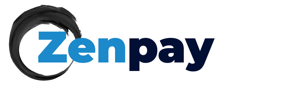 Zenpay logo on a white background.